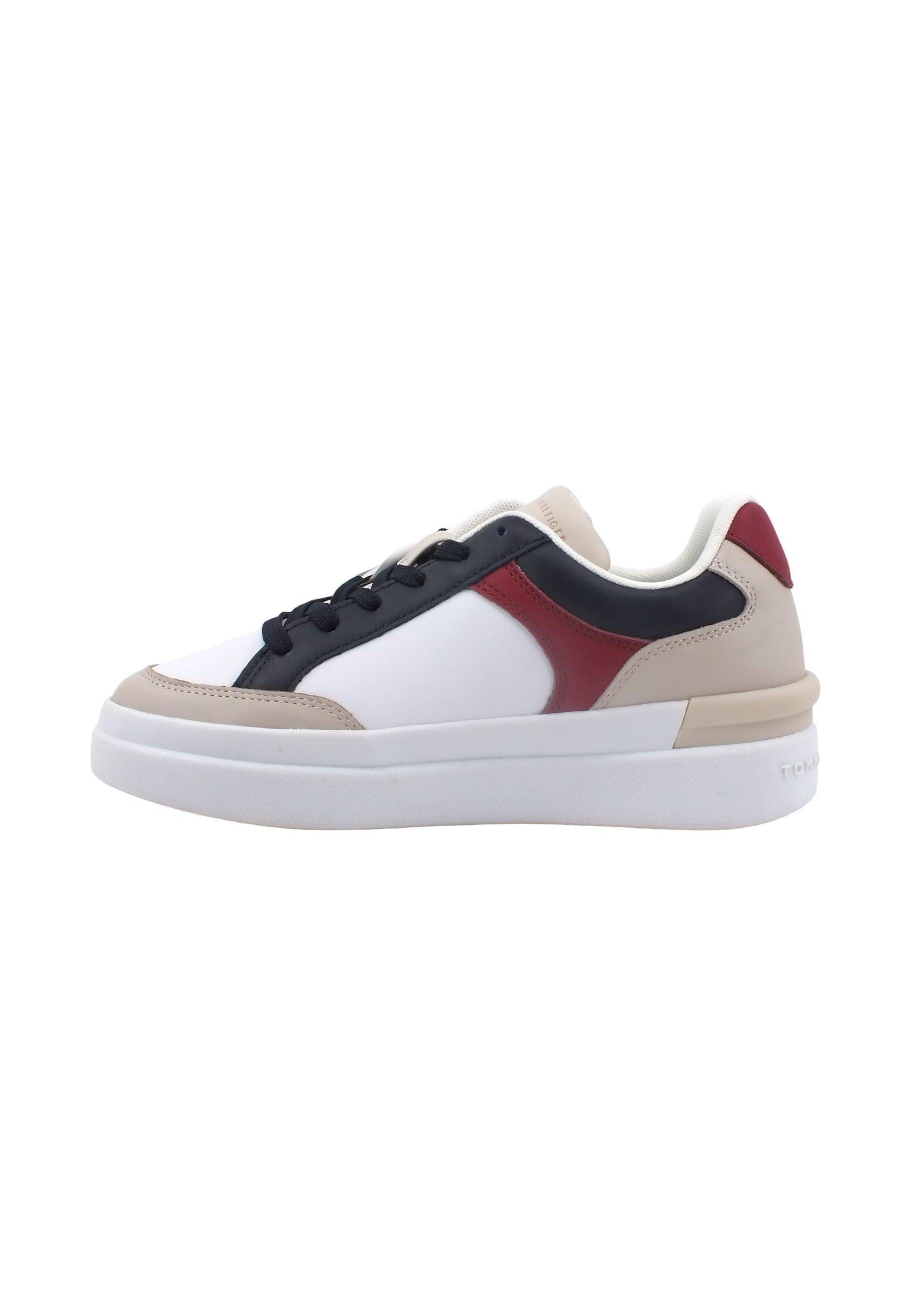 TOMMY HILFIGER Elevated Hi Court Sneaker Donna Space Blue FW0FW07451 - Sandrini Calzature e Abbigliamento