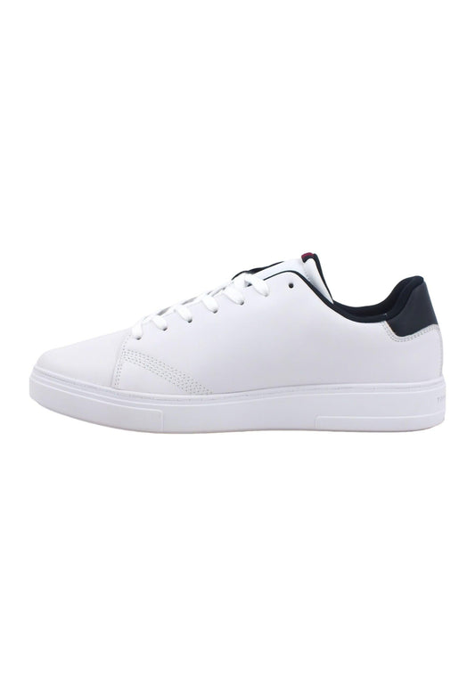 TOMMY HILFIGER Elevated Sneaker Uomo White FM0FM04487 - Sandrini Calzature e Abbigliamento