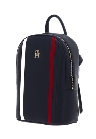 TOMMY HILFIGER Emblem Backpack Zaino Donna Space Blue AW0AW15115 - Sandrini Calzature e Abbigliamento