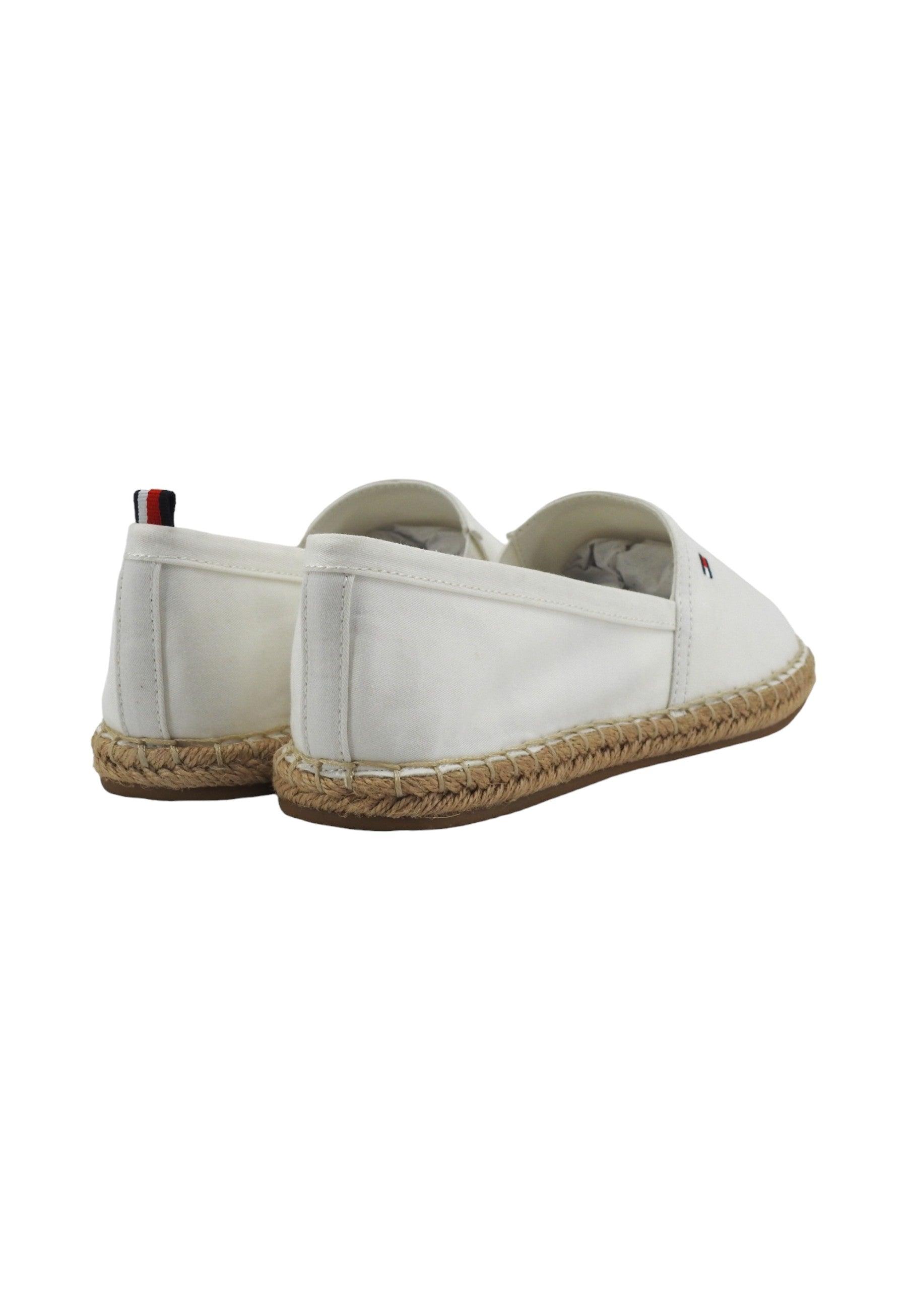 TOMMY HILFIGER Espadrillas Donna Ecru Bianco FW0FW06497 - Sandrini Calzature e Abbigliamento