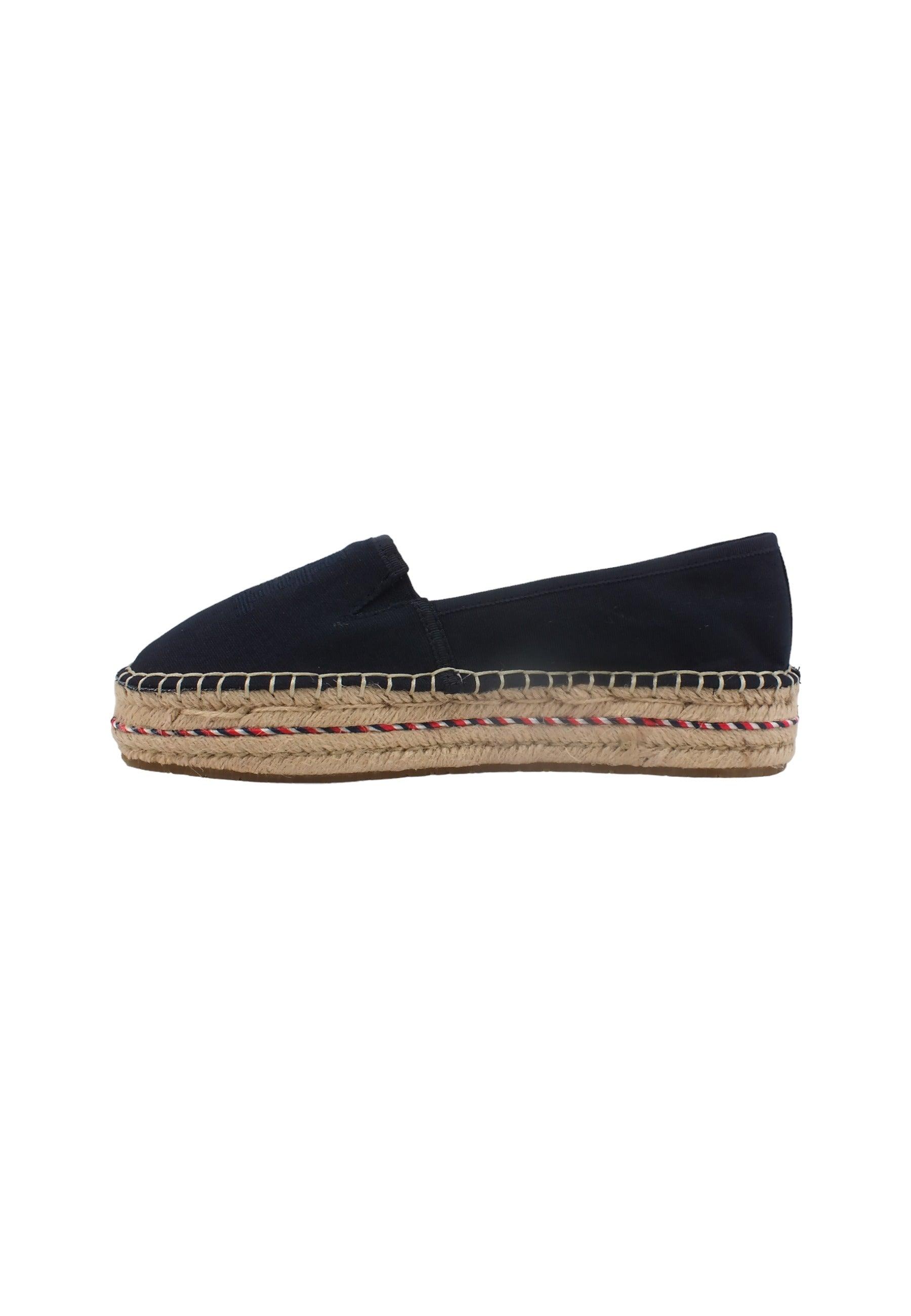 TOMMY HILFIGER Espadrillas Donna Space Blu FW0FW07014 - Sandrini Calzature e Abbigliamento