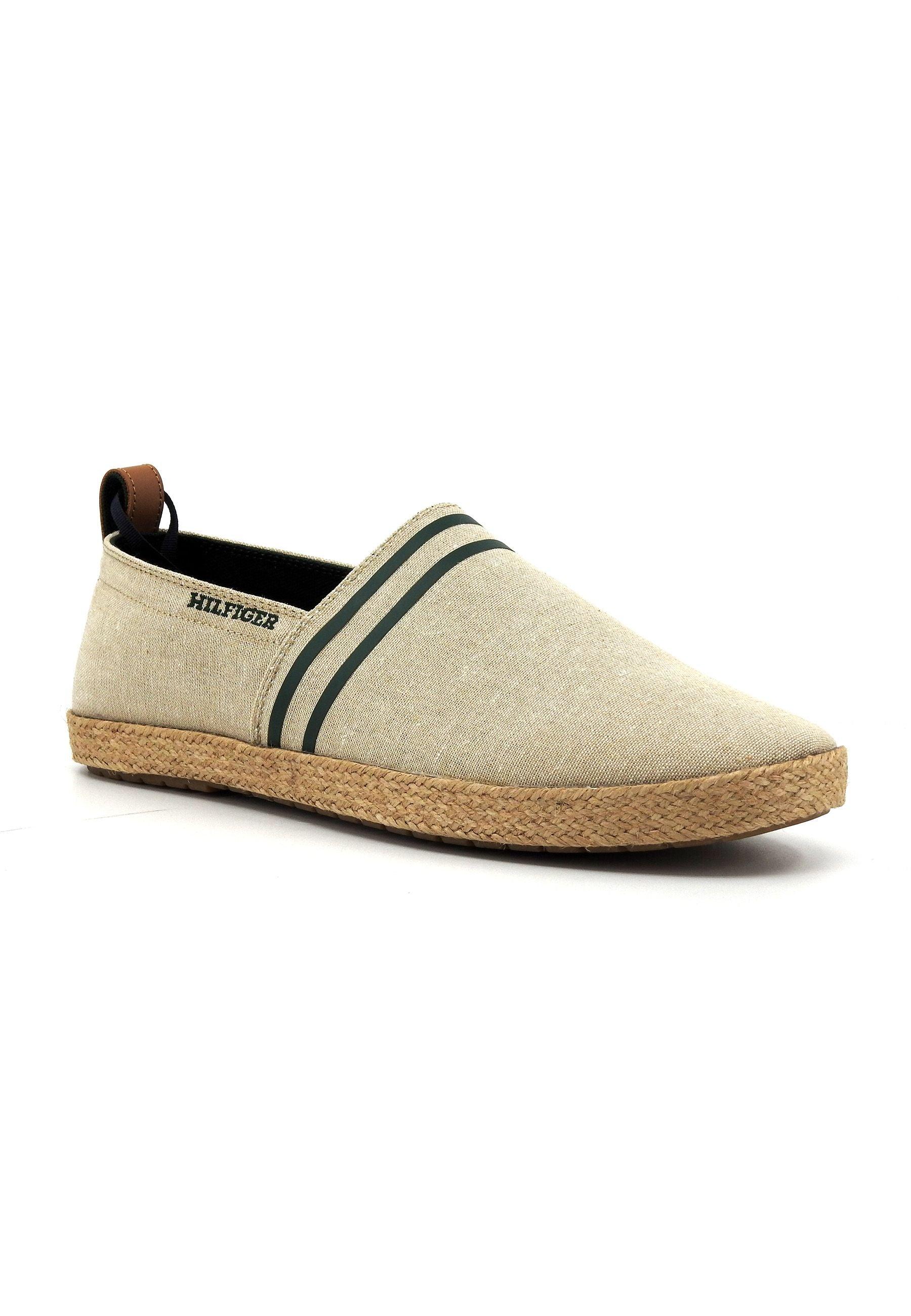 TOMMY HILFIGER Espadrillas Uomo Beige FM0FM04982 - Sandrini Calzature e Abbigliamento