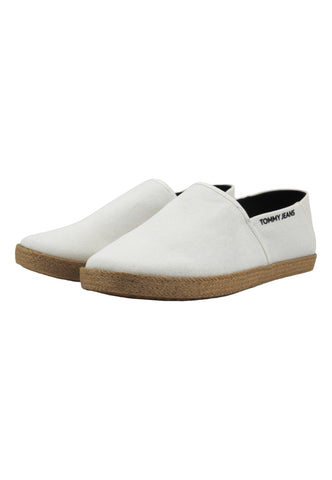 TOMMY HILFIGER Espadrillas Uomo Ecru Bianco EM0EM01386 - Sandrini Calzature e Abbigliamento