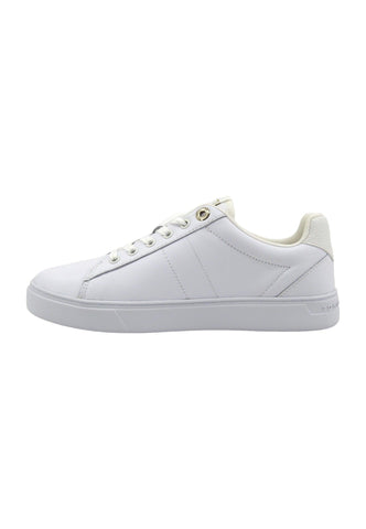 TOMMY HILFIGER Essential Elevated Court Sneaker Donna White FW0FW07685 - Sandrini Calzature e Abbigliamento