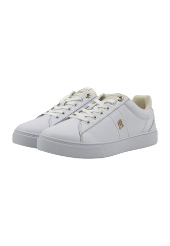 TOMMY HILFIGER Essential Elevated Court Sneaker Donna White FW0FW07685 - Sandrini Calzature e Abbigliamento