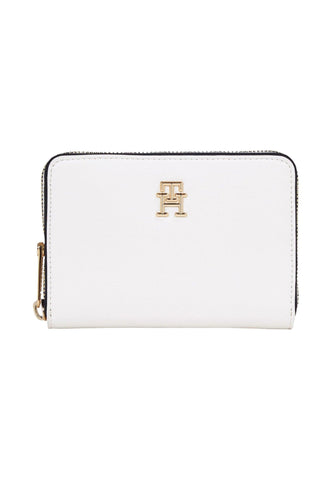 TOMMY HILFIGER Essential Portafoglio Donna White AW0AW16092 - Sandrini Calzature e Abbigliamento