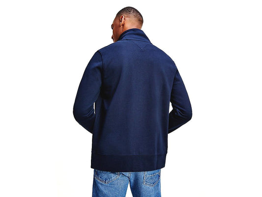 TOMMY HILFIGER Felpa Uomo Cappuccio Zip Desert Sky Blue MW0MW18367 - Sandrini Calzature e Abbigliamento