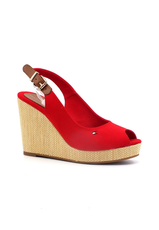 TOMMY HILFIGER Iconic Elena Sandalo Donna Primary Red FW0FW04789 - Sandrini Calzature e Abbigliamento