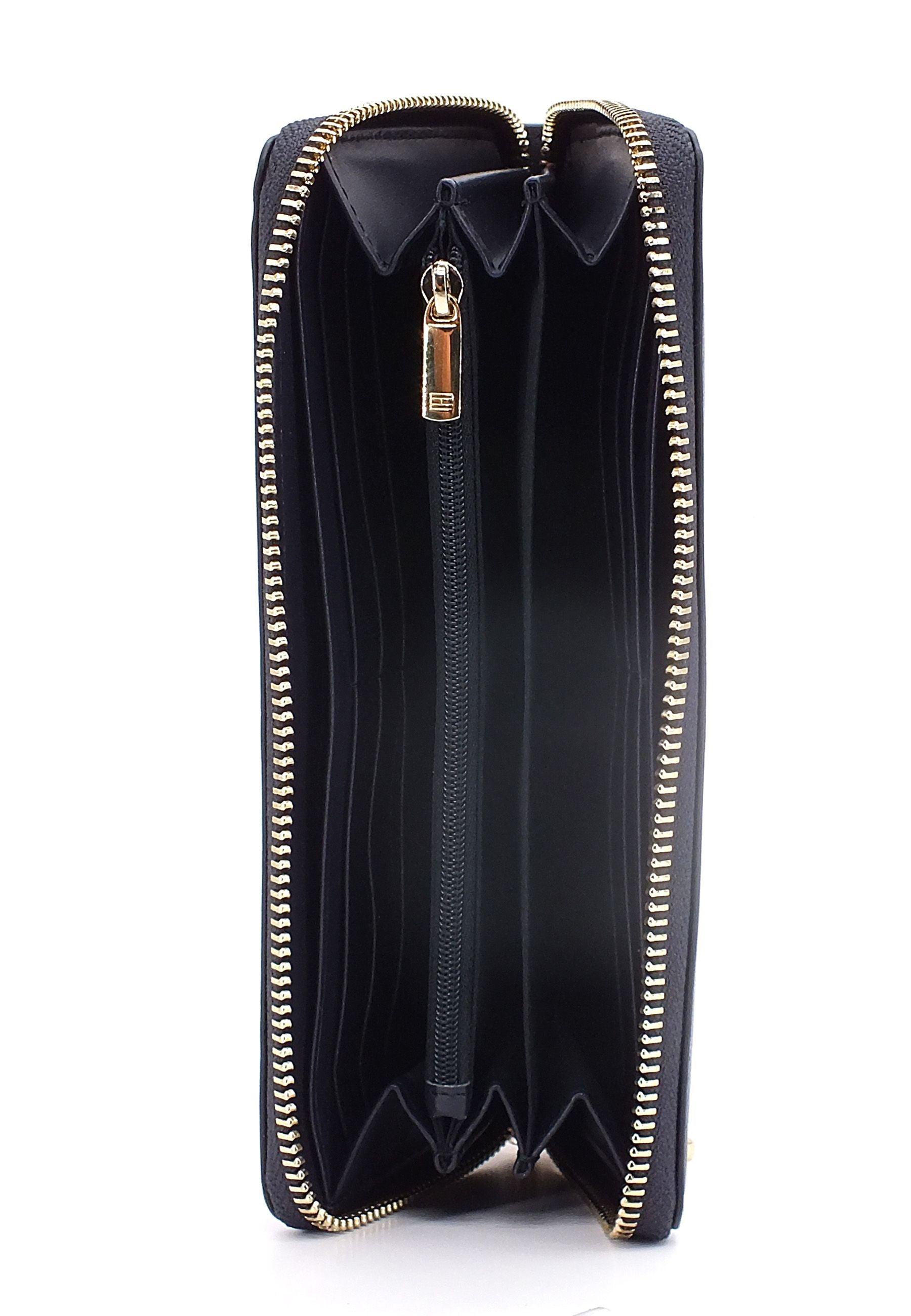 TOMMY HILFIGER Iconic Tommy Portafoglio Donna Blu Navy AW0AW13660 - Sandrini Calzature e Abbigliamento