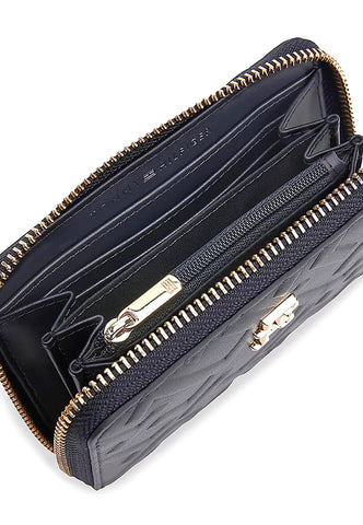 TOMMY HILFIGER Iconic Tommy Portafoglio Monogram Donna Navy AW0AW14342 - Sandrini Calzature e Abbigliamento