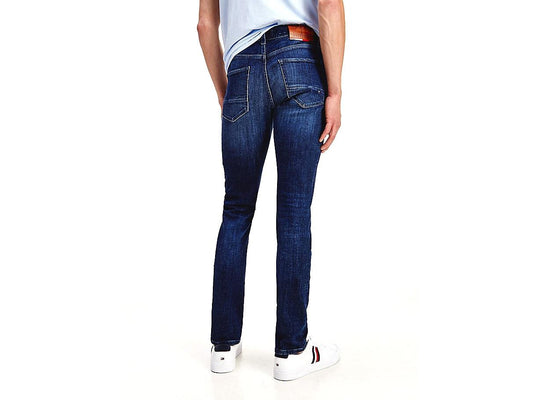 TOMMY HILFIGER Jeans Uomo Layton Extra Slim Fit Bridger Indigo MW0MW18401 - Sandrini Calzature e Abbigliamento