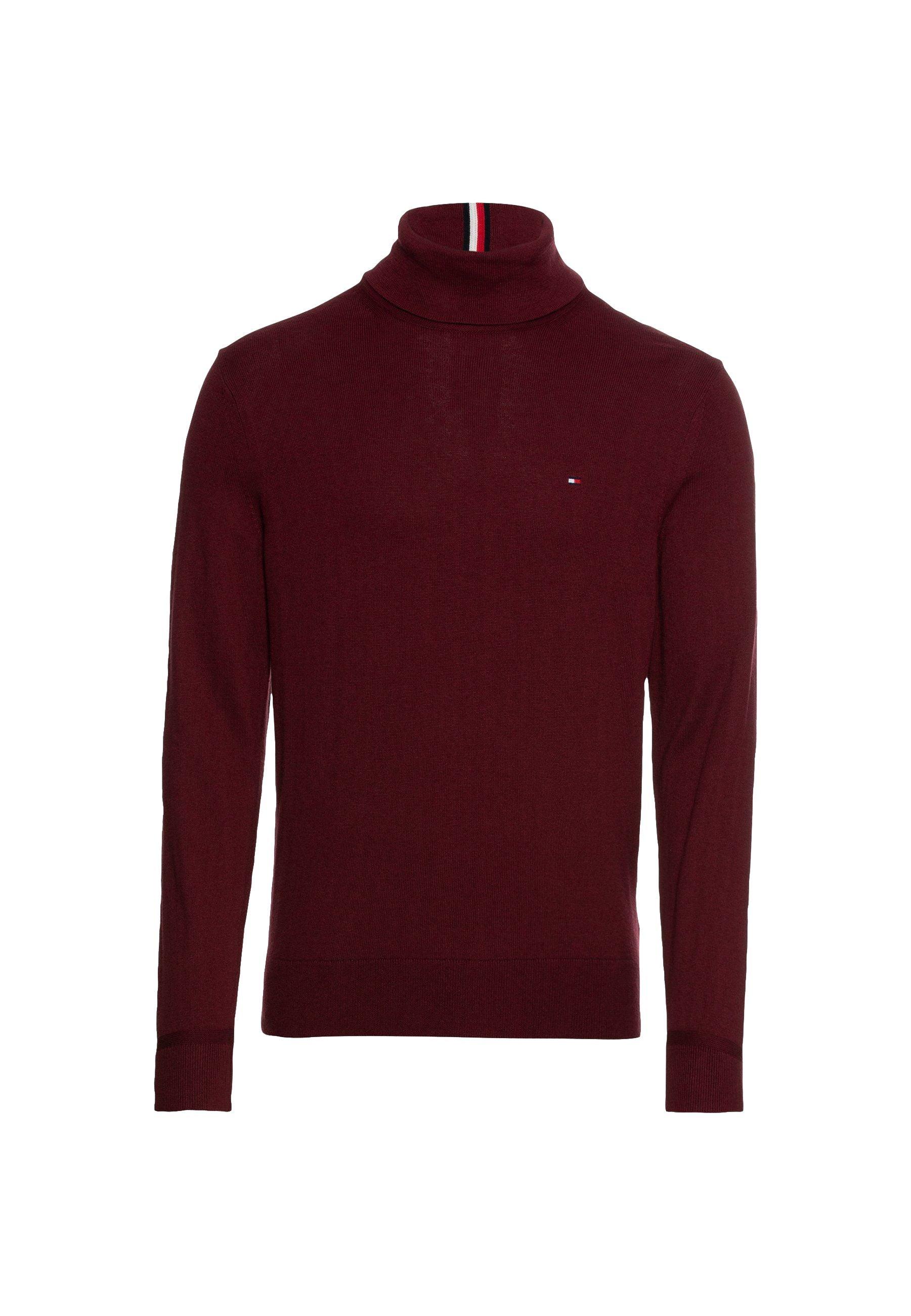 TOMMY HILFIGER Maglione Dolcevita Cashmere Deep Rouge MW0MW28048 - Sandrini Calzature e Abbigliamento