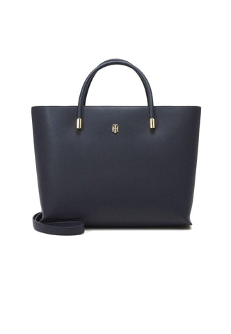 TOMMY HILFIGER New Casual Borsa Satchel Donna Navy AW0AW13183 - Sandrini Calzature e Abbigliamento