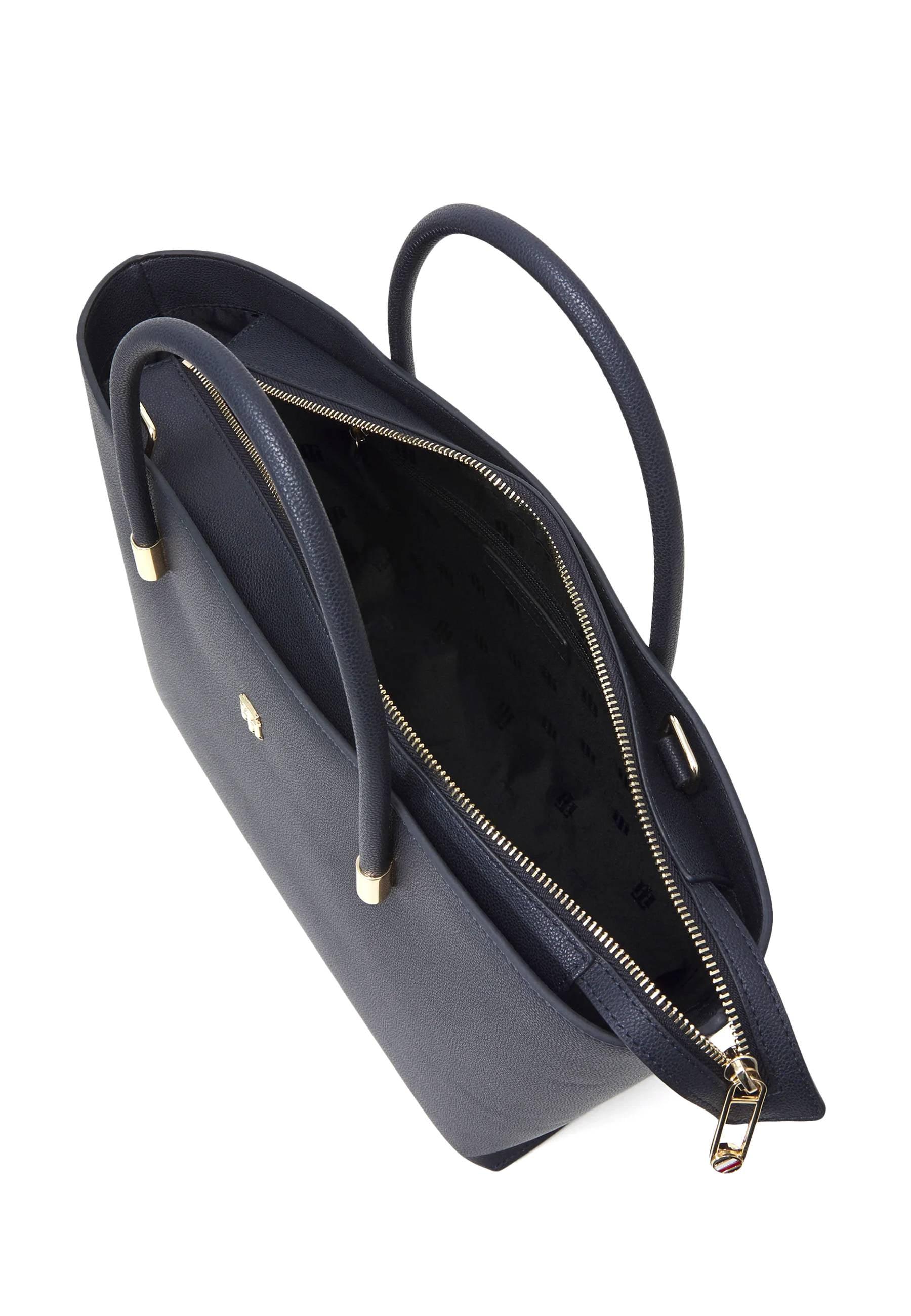 TOMMY HILFIGER New Casual Borsa Satchel Donna Navy AW0AW13183 - Sandrini Calzature e Abbigliamento