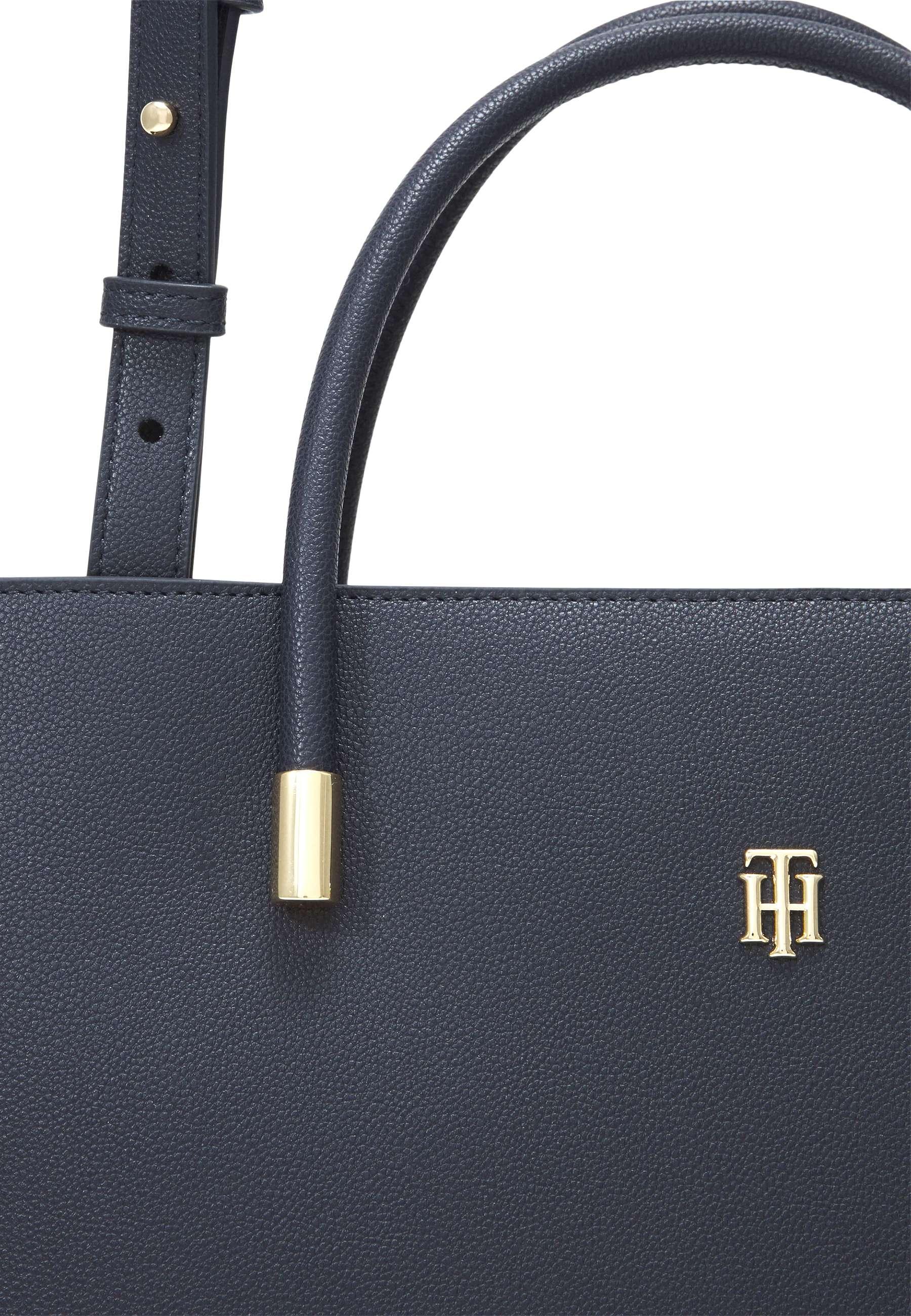 TOMMY HILFIGER New Casual Borsa Satchel Donna Navy AW0AW13183 - Sandrini Calzature e Abbigliamento