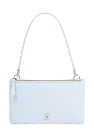 TOMMY HILFIGER Refined Shoulder Borsa Donna Azzurro AW0AW15975 - Sandrini Calzature e Abbigliamento