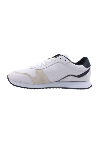 TOMMY HILFIGER Runner Evo Sneaker Uomo White FM0FM04714 - Sandrini Calzature e Abbigliamento