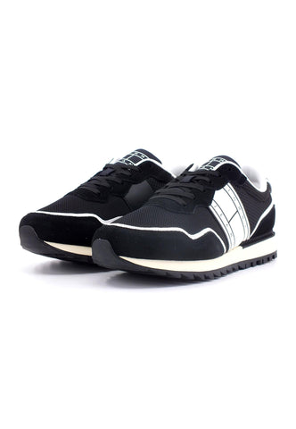 TOMMY HILFIGER Runner Sneaker Uomo Black EM0EM01266 - Sandrini Calzature e Abbigliamento