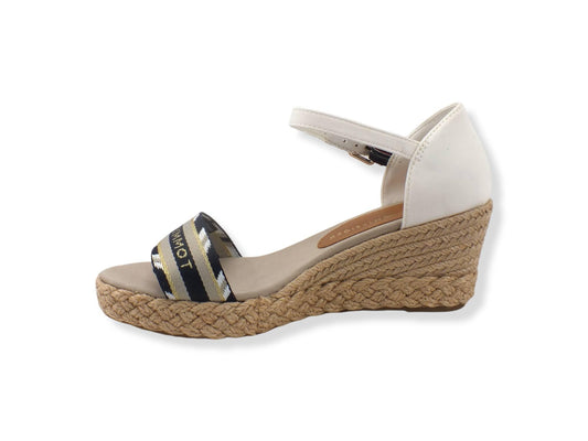 TOMMY HILFIGER Sandalo Zeppa Corda Beige Ecru FW0FW06293 - Sandrini Calzature e Abbigliamento