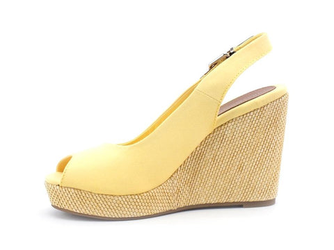 TOMMY HILFIGER Sandalo Zeppa Iconic Elena Delicate Yellow FW0FW04789 - Sandrini Calzature e Abbigliamento