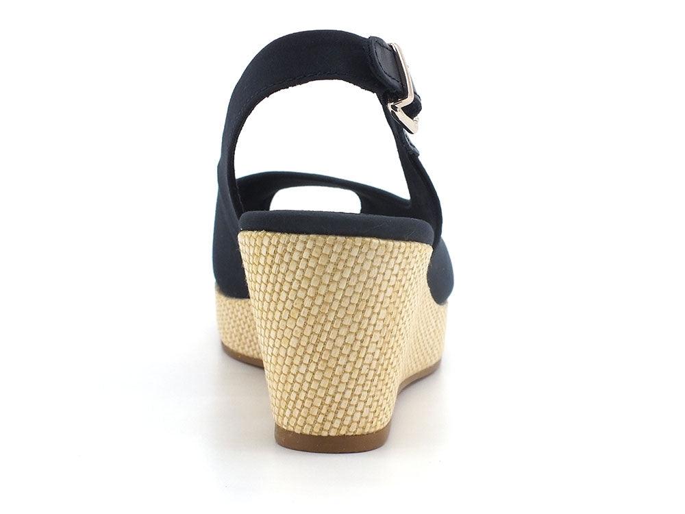TOMMY HILFIGER Sandalo Zeppa Tessuto Desert Sky FW0FW04788 - Sandrini Calzature e Abbigliamento