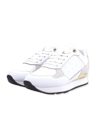 TOMMY HILFIGER Sneaker Donna White Gold FW0FW06784 - Sandrini Calzature e Abbigliamento