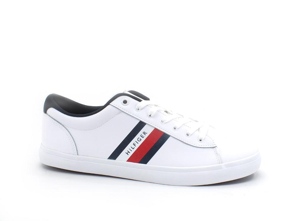TOMMY HILFIGER Sneaker Essential Vulc Stripes White FM0FM03722 - Sandrini Calzature e Abbigliamento