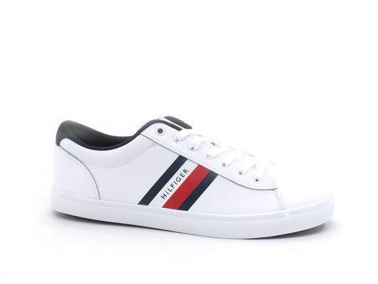 TOMMY HILFIGER Sneaker Essential Vulc Stripes White FM0FM03722 - Sandrini Calzature e Abbigliamento