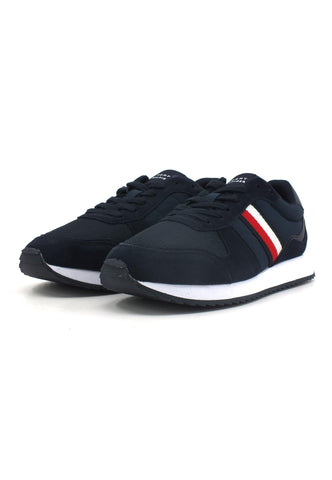 TOMMY HILFIGER Sneaker Evo Mix Uomo Desert Sky FM0FM04886 - Sandrini Calzature e Abbigliamento