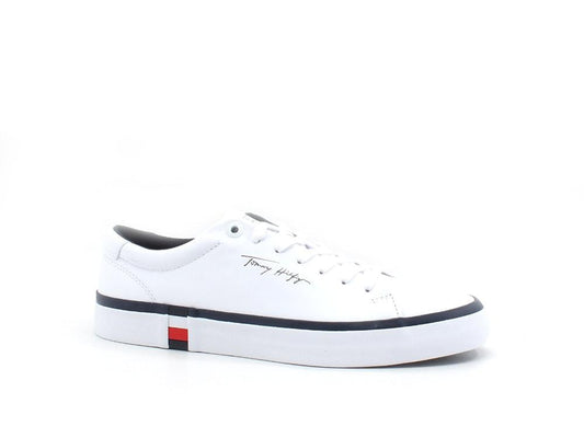 TOMMY HILFIGER Sneaker Logo White FM0FM03727 - Sandrini Calzature e Abbigliamento
