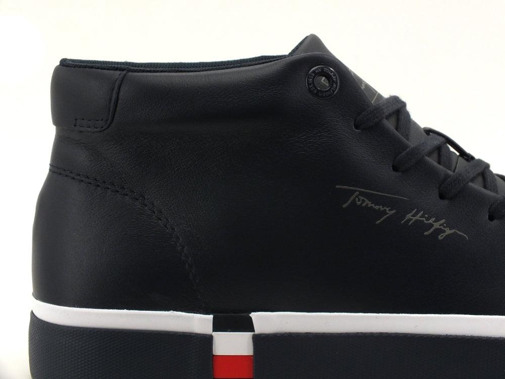 TOMMY HILFIGER Sneaker Mid Logo Desert Sky FM0FM03740 - Sandrini Calzature e Abbigliamento