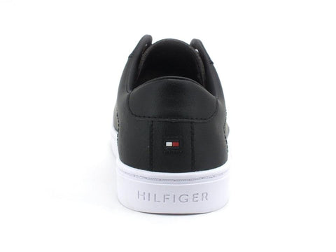 TOMMY HILFIGER Sneaker Pelle Logo Oro Black FW0FW05543 - Sandrini Calzature e Abbigliamento