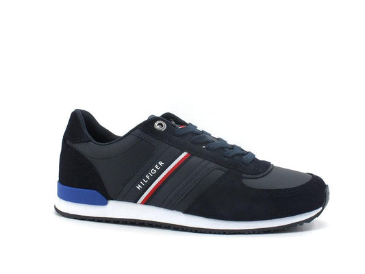TOMMY HILFIGER Sneaker Running Logo Desert Sky FM0FM03743 - Sandrini Calzature e Abbigliamento