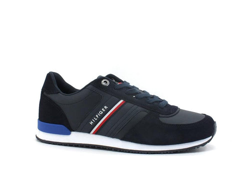 TOMMY HILFIGER Sneaker Running Logo Desert Sky FM0FM03743 - Sandrini Calzature e Abbigliamento