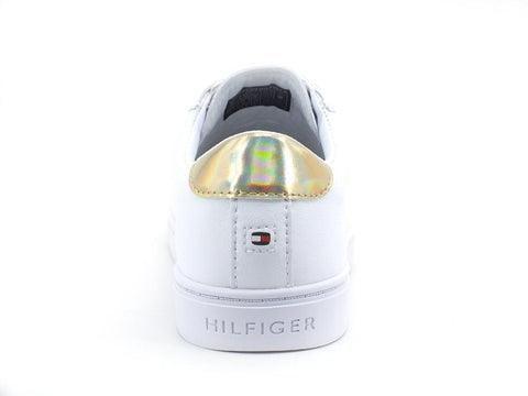 TOMMY HILFIGER Sneaker Slip On Elastic Logo White FW0FW05546 - Sandrini Calzature e Abbigliamento