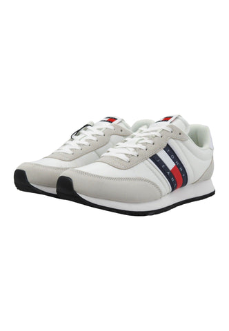 TOMMY HILFIGER Sneaker Uomo White EM0EM01351 - Sandrini Calzature e Abbigliamento