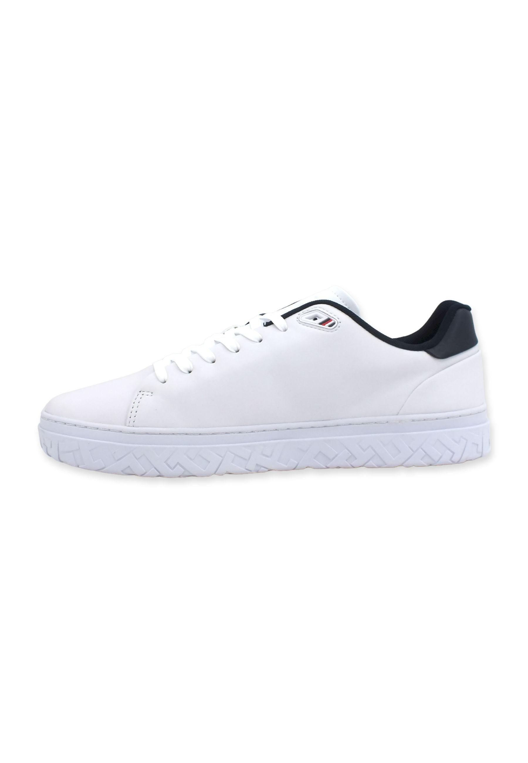 TOMMY HILFIGER Sneaker Uomo White FM0FM04355 - Sandrini Calzature e Abbigliamento