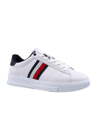 TOMMY HILFIGER Supercup Sneaker Uomo White FM0FM04706 - Sandrini Calzature e Abbigliamento