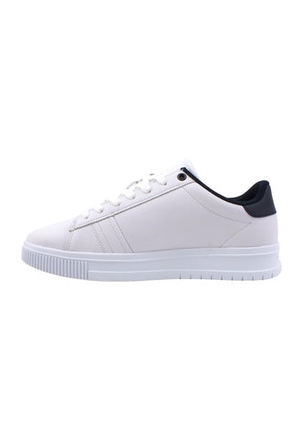 TOMMY HILFIGER Supercup Sneaker Uomo White FM0FM04706 - Sandrini Calzature e Abbigliamento