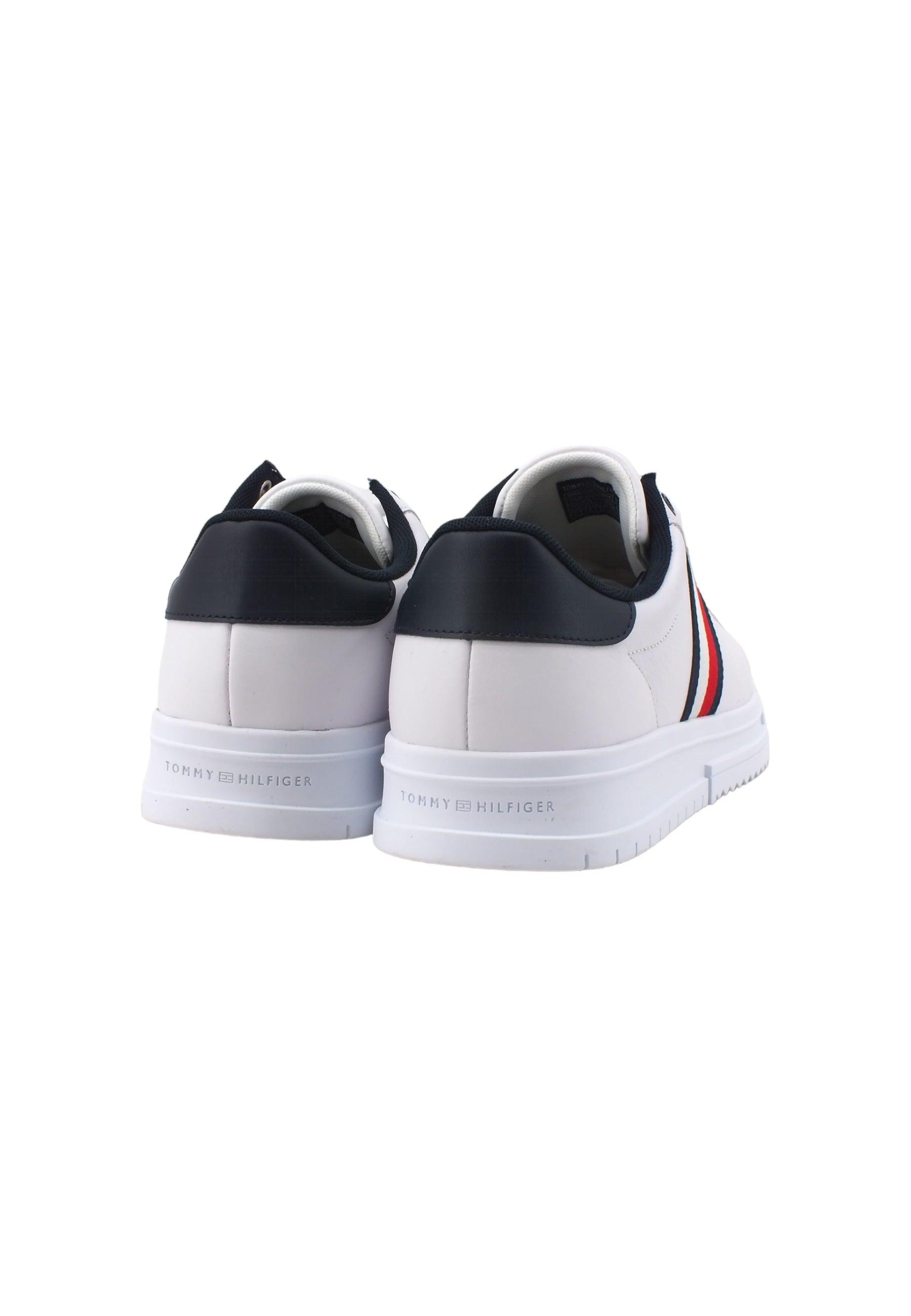 TOMMY HILFIGER Supercup Sneaker Uomo White FM0FM04706 - Sandrini Calzature e Abbigliamento