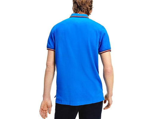 TOMMY HILFIGER T-Shirt Polo Slim Uomo Bio Blu MW0MW16054 - Sandrini Calzature e Abbigliamento
