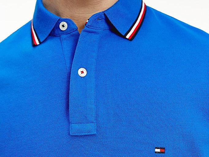 TOMMY HILFIGER T-Shirt Polo Slim Uomo Bio Blu MW0MW16054 - Sandrini Calzature e Abbigliamento