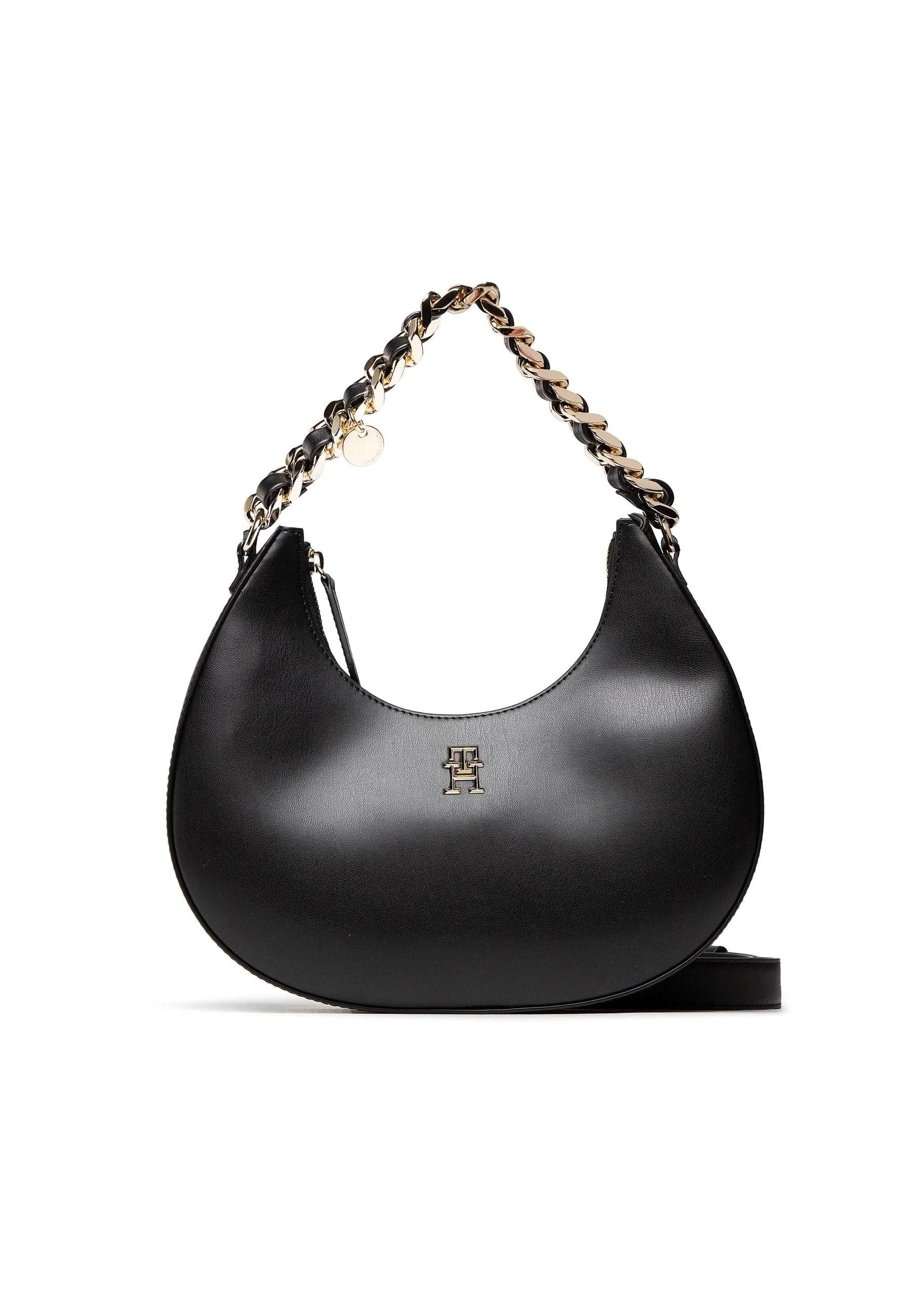 TOMMY HILFIGER Th Chic Borsa Shoulder Black AW0AW14177 - Sandrini Calzature e Abbigliamento