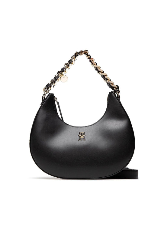 TOMMY HILFIGER Th Chic Borsa Shoulder Black AW0AW14177 - Sandrini Calzature e Abbigliamento