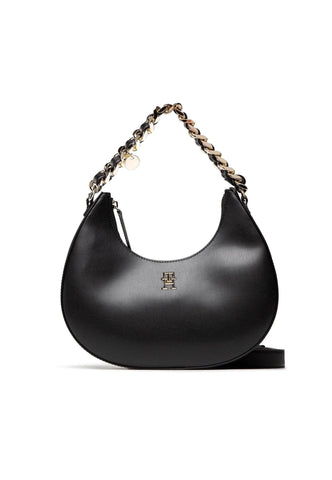 TOMMY HILFIGER Th Chic Borsa Shoulder Black AW0AW14177 - Sandrini Calzature e Abbigliamento