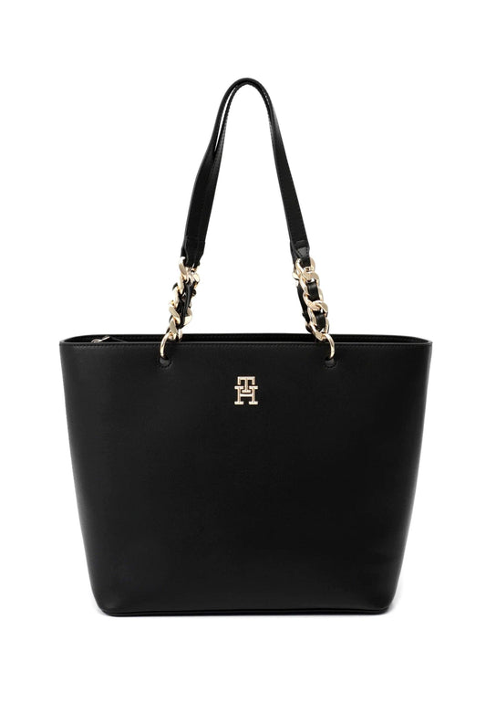 TOMMY HILFIGER Th Chic Borsa Tote Donna Black AW0AW14179 - Sandrini Calzature e Abbigliamento