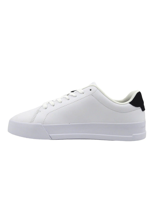 TOMMY HILFIGER TH Court Sneaker Donna White Desert Sky FM0FM04971 - Sandrini Calzature e Abbigliamento