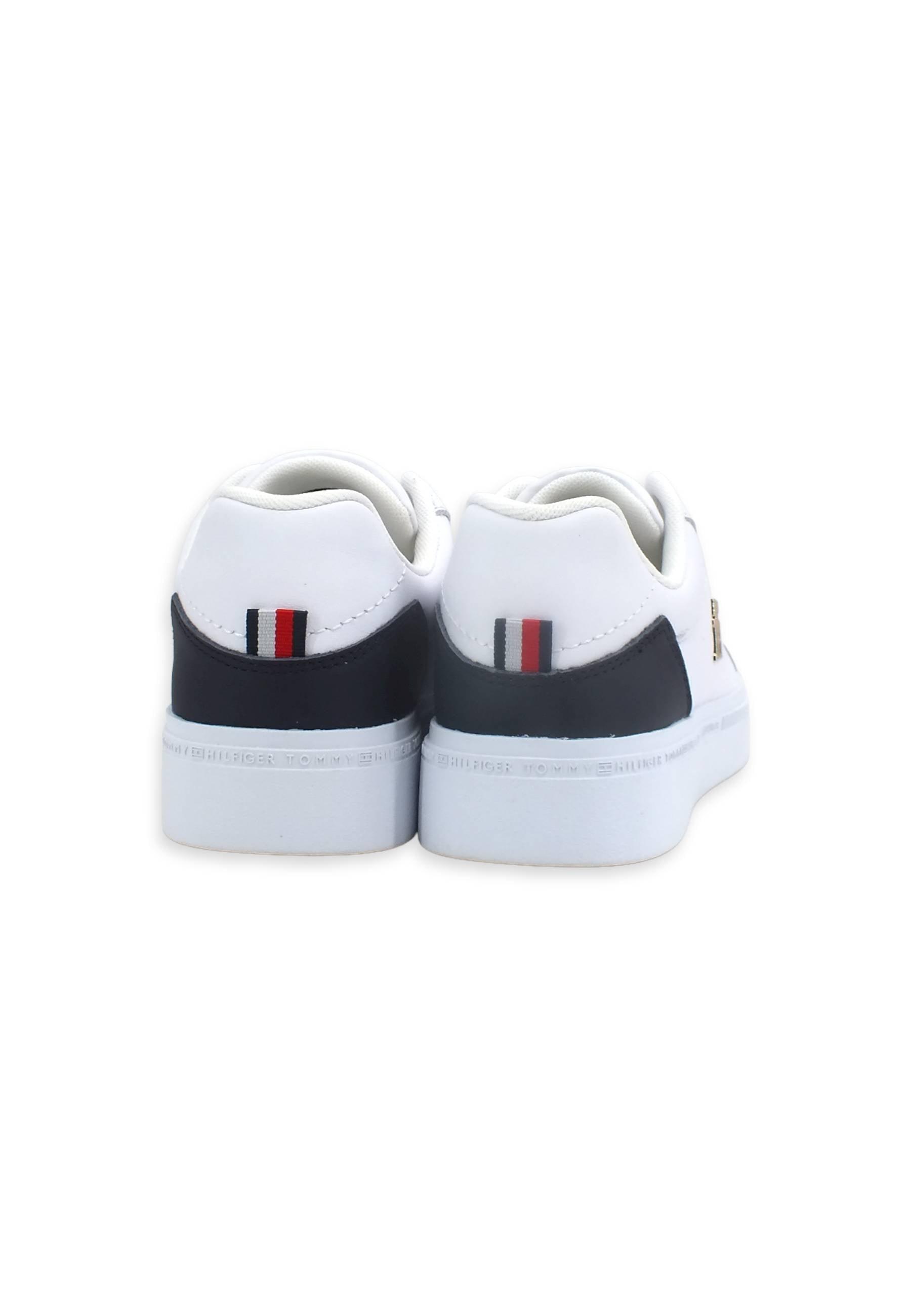 TOMMY HILFIGER Th Court Sneaker Donna White FW0FW06854 - Sandrini Calzature e Abbigliamento