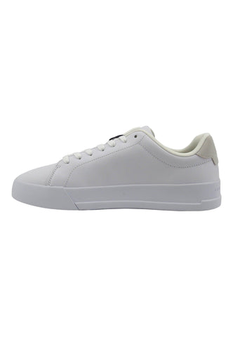 TOMMY HILFIGER TH Court Sneaker Uomo White FM0FM04971 - Sandrini Calzature e Abbigliamento