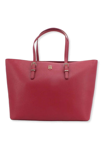TOMMY HILFIGER Th Timeless Borsa Tote Donna Red AW0AW13152 - Sandrini Calzature e Abbigliamento
